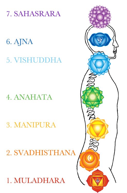İnsan vücudunun yedi çakrasının açıklamaları ve anlamları