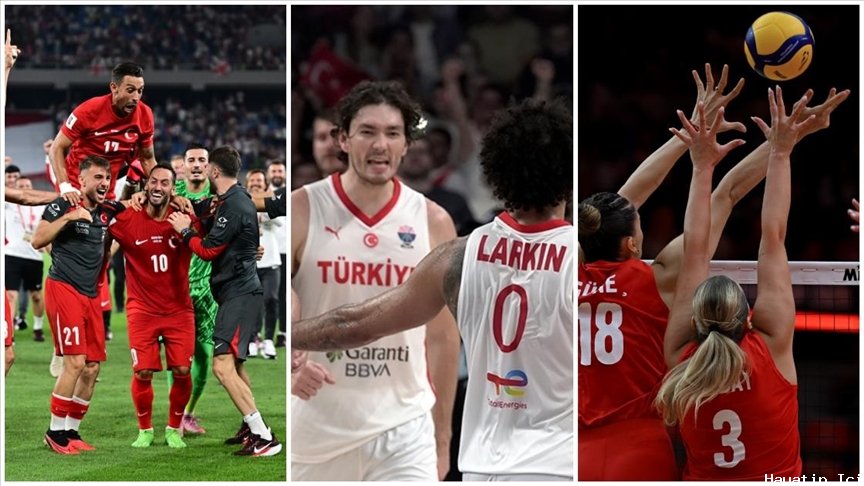 Futbol, Basketbol ve Voleybolda Milli Sevinç